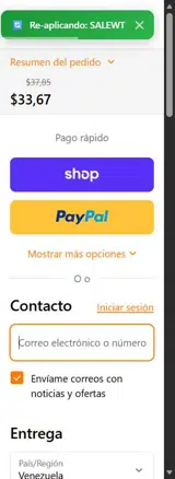 Lastaforest coupon verification screenshot