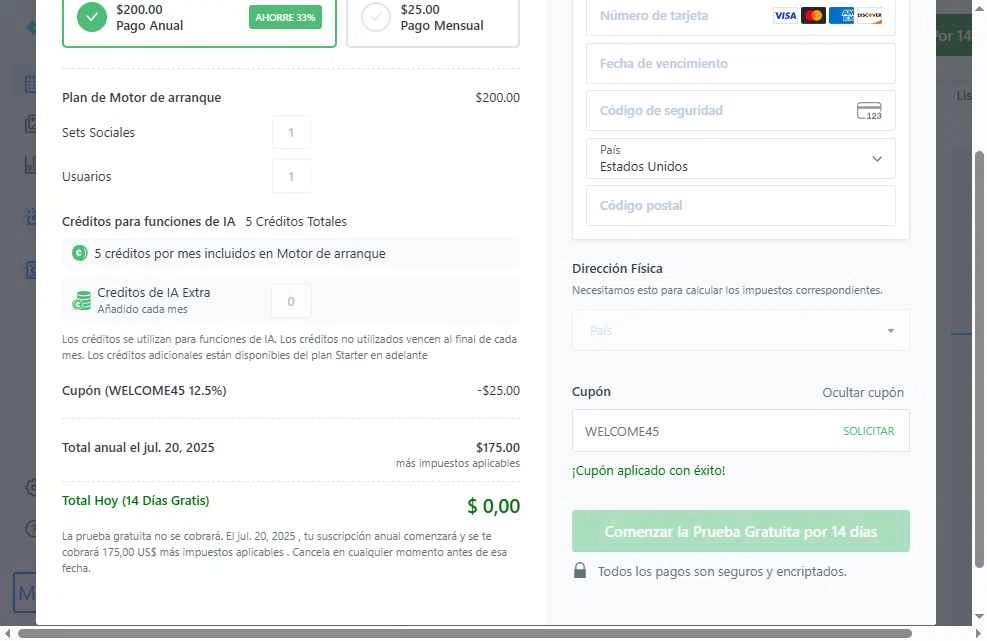 Later checkout page showing Later coupon code box | Screenshot taken by SimplyCodes community member on Jul 6, 2025