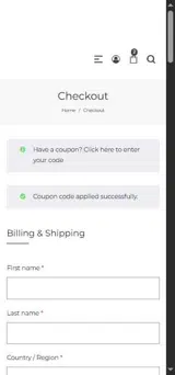 manmaster coupon verification screenshot