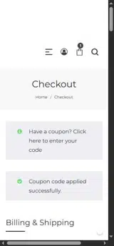 SAUL coupon verification screenshot