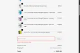 WELCOME25 coupon verification screenshot