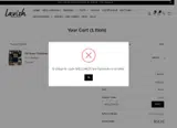 WELCOME25 coupon verification screenshot
