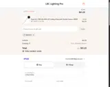LBC Lighting Pro coupon verification screenshot