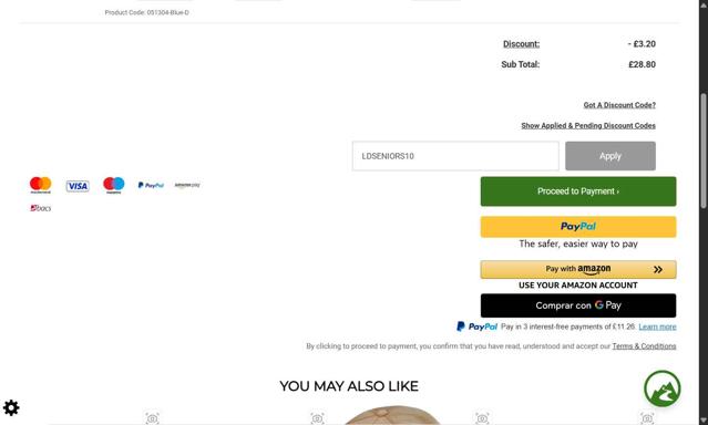 LD Mountain Centre checkout page showing LD Mountain Centre discount code box | Screenshot taken by SimplyCodes community member on Aug 9, 2025