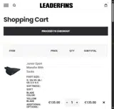 Leaderfins coupon verification screenshot