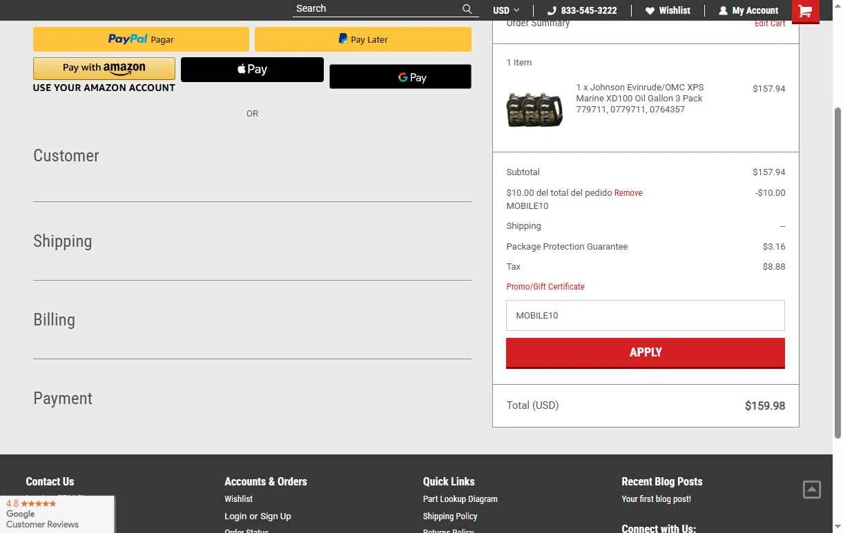 Leaders RPM Shop checkout page showing Leaders RPM Shop promo code box | Screenshot taken by SimplyCodes community member on Aug 8, 2025