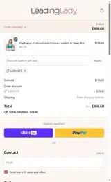 LLBRAS15 coupon verification screenshot
