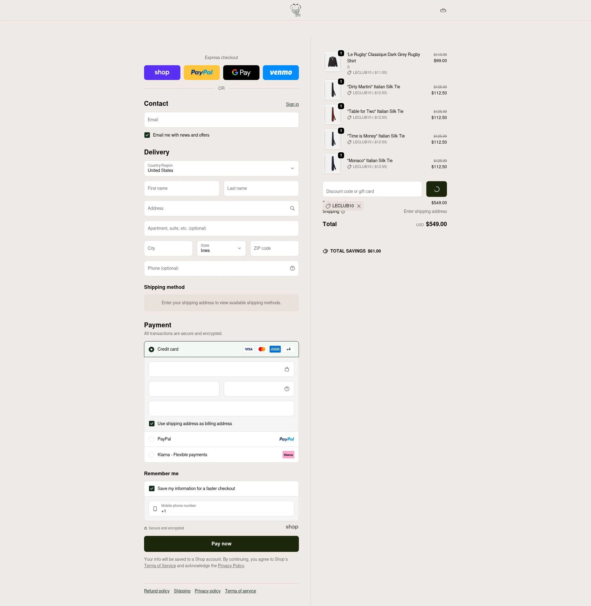 Le Alfre checkout page showing Le Alfre discount code box | Screenshot taken by SimplyCodes community member on Dec 23, 2025