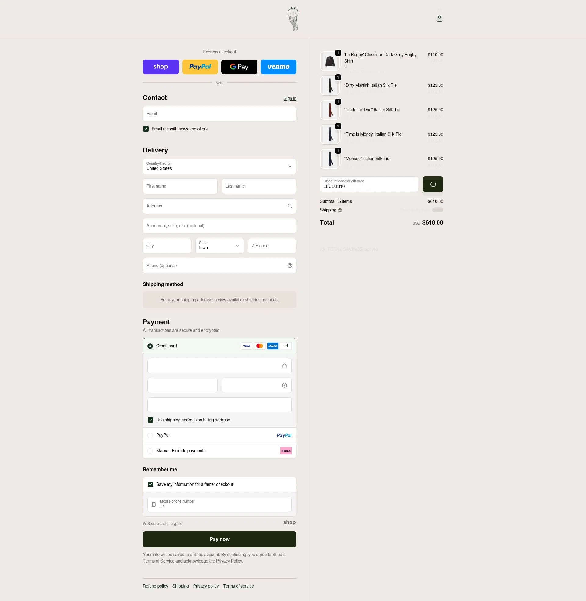 Le Alfre checkout page showing Le Alfre discount code box | Screenshot taken by SimplyCodes community member on Dec 16, 2025