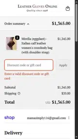 WOMEN15 coupon verification screenshot