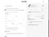 Le Col coupon verification screenshot