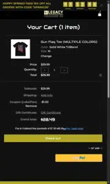 Luke2Ten coupon verification screenshot