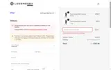 Legendary coupon verification screenshot