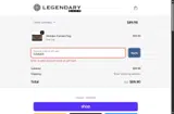 Legendary coupon verification screenshot