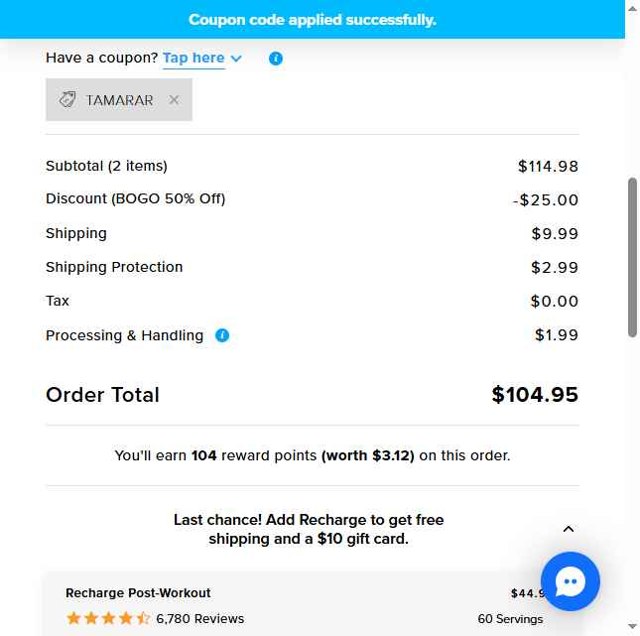 Legion Athletics checkout page showing Legion Athletics promo code box | Screenshot taken by SimplyCodes community member on Sep 1, 2025