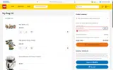 LEGO coupon verification screenshot
