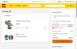 LEGO coupon verification screenshot