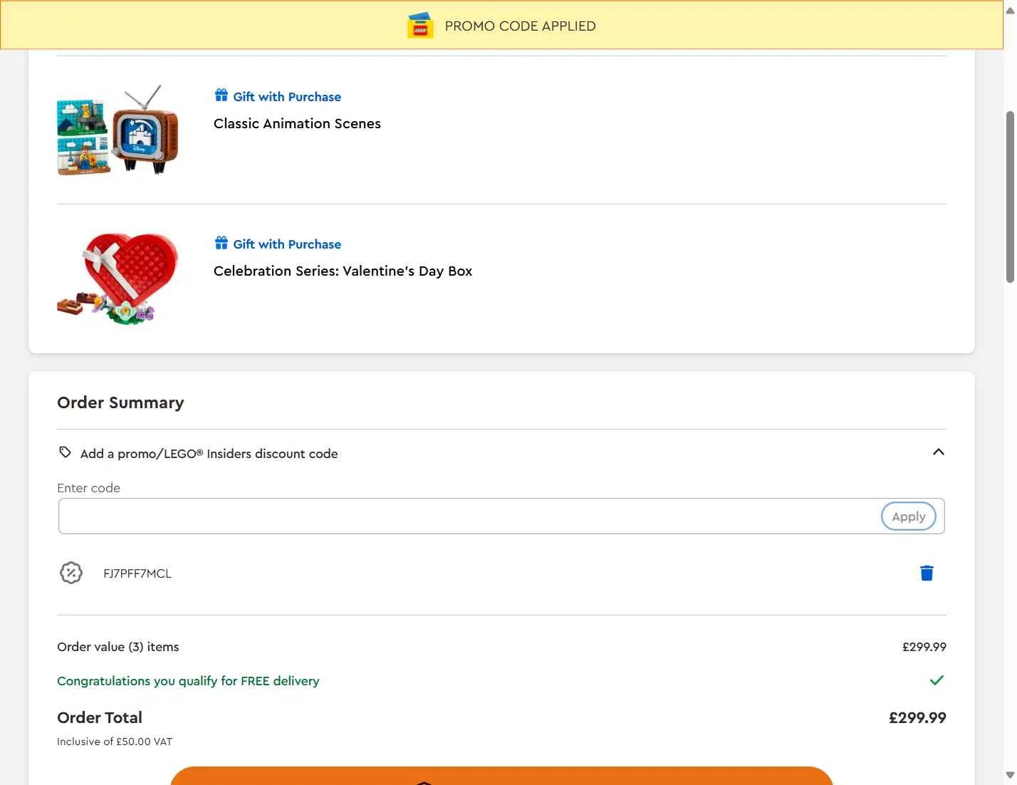 LEGO Education checkout page showing LEGO Education promo code box | Screenshot taken by SimplyCodes community member on Nov 2, 2025