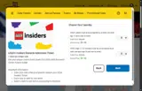 LEGOLAND Discovery Center Arizona coupon verification screenshot