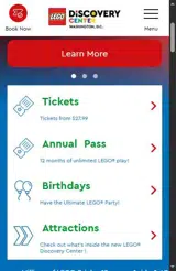 LEGO Discovery Center - Washington DC coupon verification screenshot