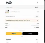 Leilo coupon verification screenshot