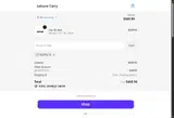 Leisure Carry coupon verification screenshot
