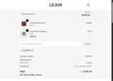 Lejon10 coupon verification screenshot