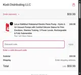 LeLuv coupon verification screenshot