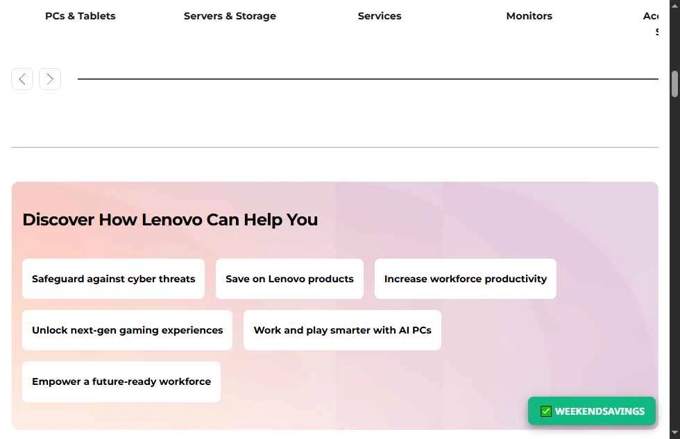 Verification screenshot for $40 Off Storewide at Lenovo - 3d ago