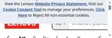 Lenovo coupon verification screenshot