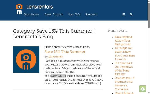 LensRentals.com checkout page showing LensRentals.com promo code box | Screenshot taken by SimplyCodes community member on Sep 2, 2025