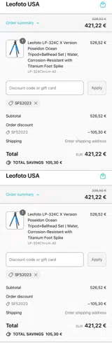 Fotosave coupon verification screenshot