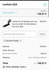 FOTO25 coupon verification screenshot