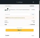 LEPOW15 coupon verification screenshot