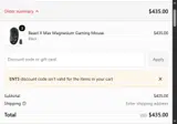 Lethal Gaming Gear coupon verification screenshot