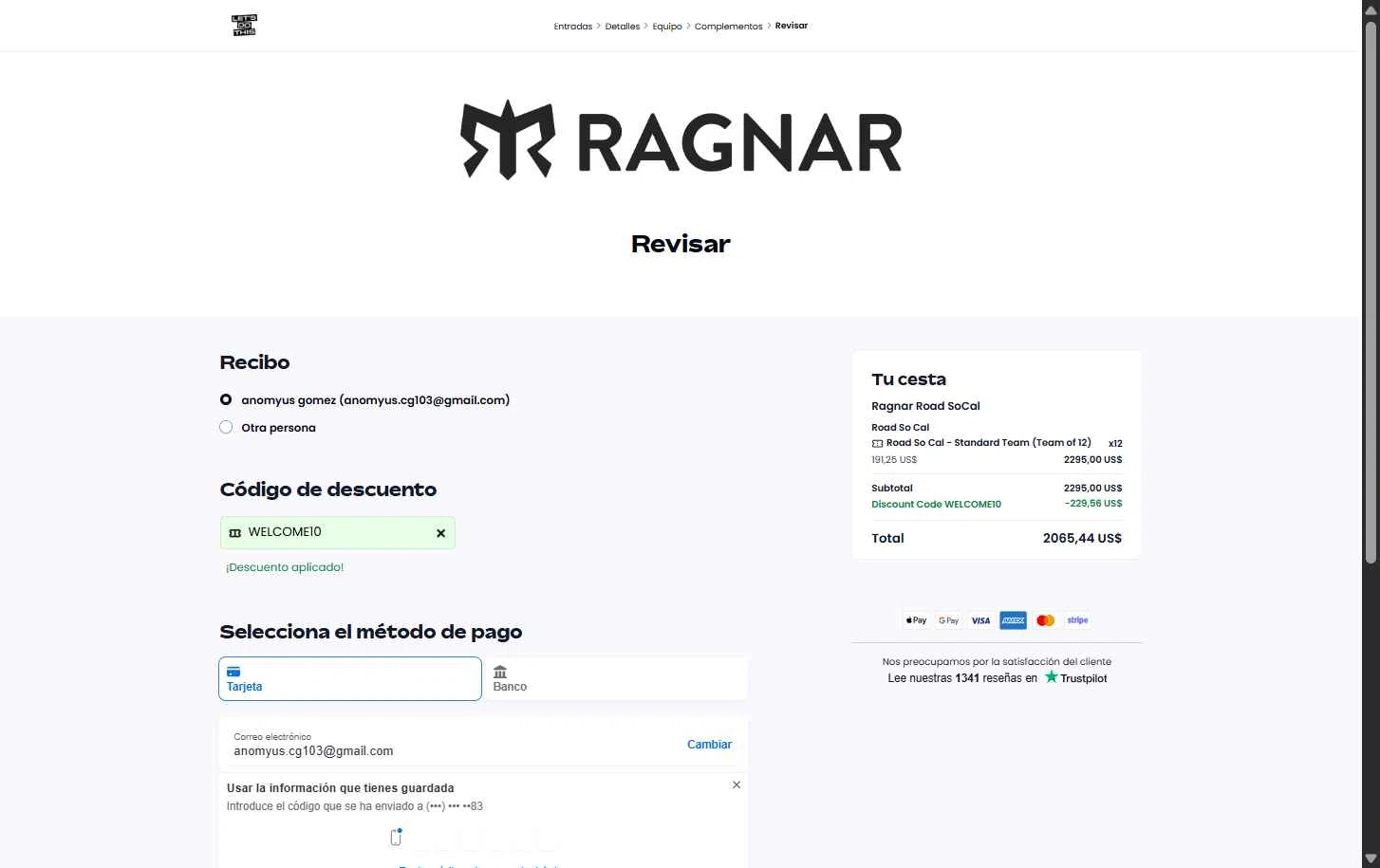 Let's Do This checkout page showing Let's Do This discount code box | Screenshot taken by SimplyCodes community member on Dec 25, 2025