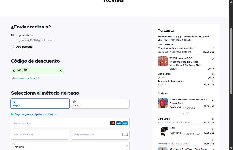 Let's Do This checkout page showing Let's Do This discount code box | Screenshot taken by SimplyCodes community member on Nov 13, 2025