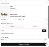 Level Shoes coupon verification screenshot