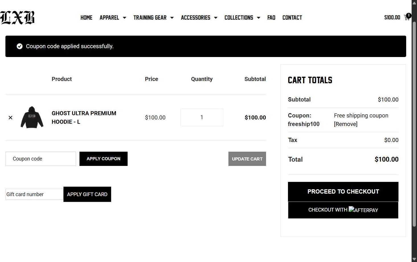 Level X Black checkout page showing Level X Black coupon code box | Screenshot taken by SimplyCodes community member on Jan 22, 2026