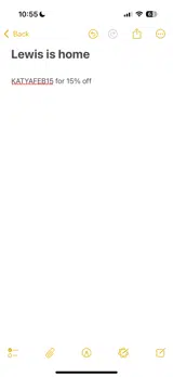 Lewis coupon verification screenshot