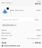 Lewis coupon verification screenshot
