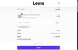 Lewis coupon verification screenshot