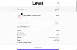 Lewis coupon verification screenshot