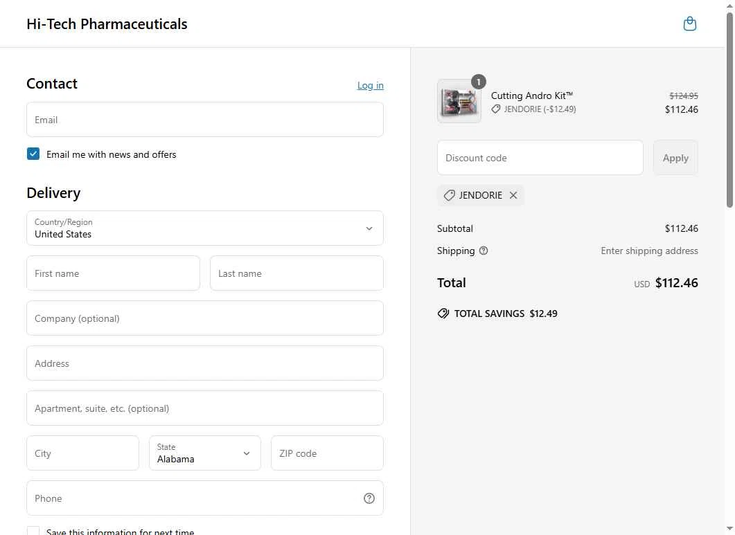 LG Sciences checkout page showing LG Sciences promo code box | Screenshot taken by SimplyCodes community member on Jun 18, 2025