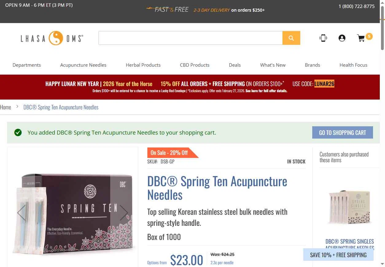Lhasa OMS checkout page showing Lhasa OMS promo code box | Screenshot taken by SimplyCodes community member on Feb 16, 2026