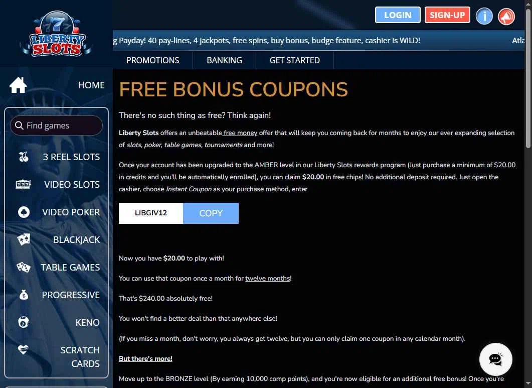Liberty Slots checkout page showing Liberty Slots promo code box | Screenshot taken by SimplyCodes community member on Sep 16, 2025