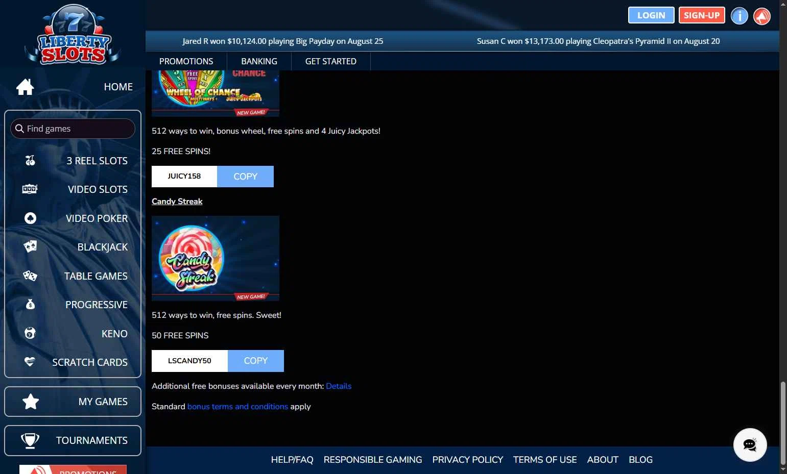 Liberty Slots checkout page showing Liberty Slots promo code box | Screenshot taken by SimplyCodes community member on Sep 22, 2025