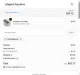 LIFEGARDVIP coupon verification screenshot
