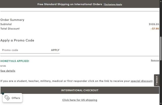 LifeStride checkout page showing LifeStride promo code box | Screenshot taken by SimplyCodes community member on Sep 5, 2025