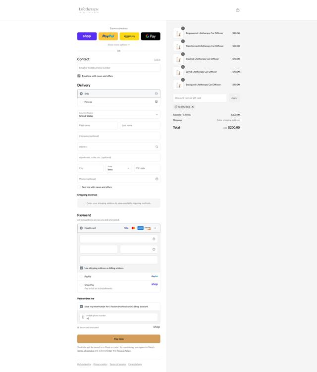 Lifetherapy checkout page showing Lifetherapy coupon code box | Screenshot taken by SimplyCodes community member on Sep 5, 2025